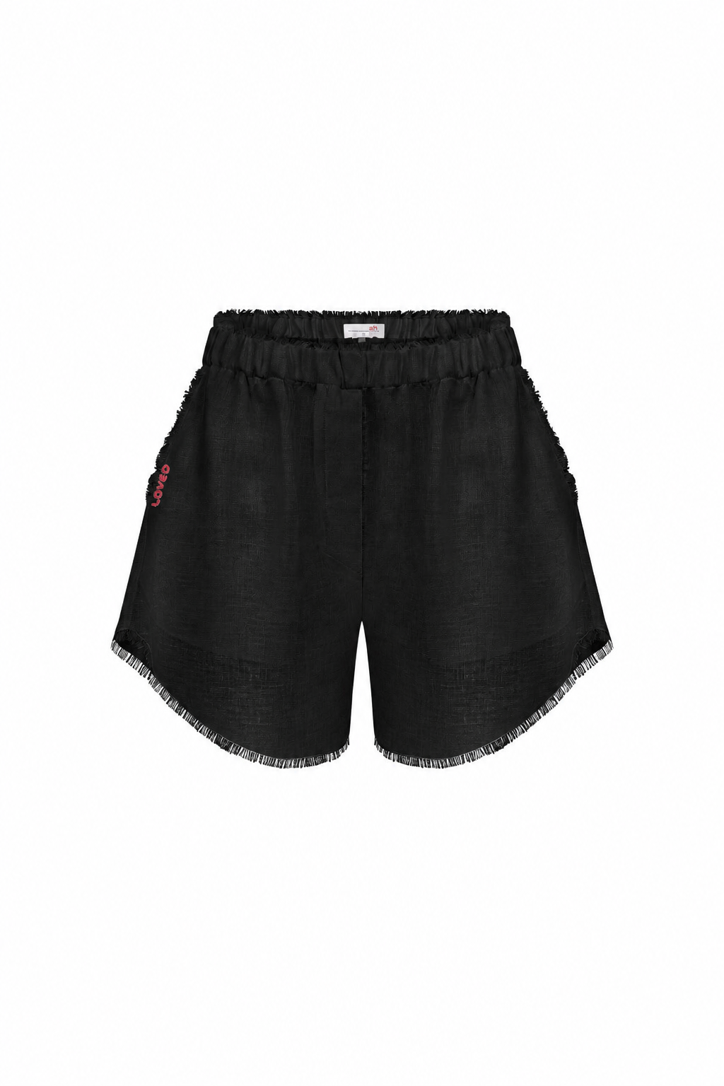 Loose-fit linen shorts
