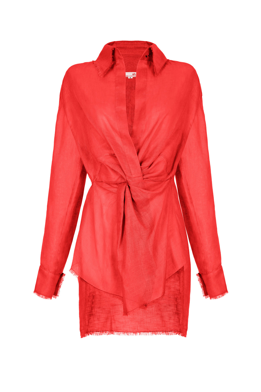 Front knotted dress