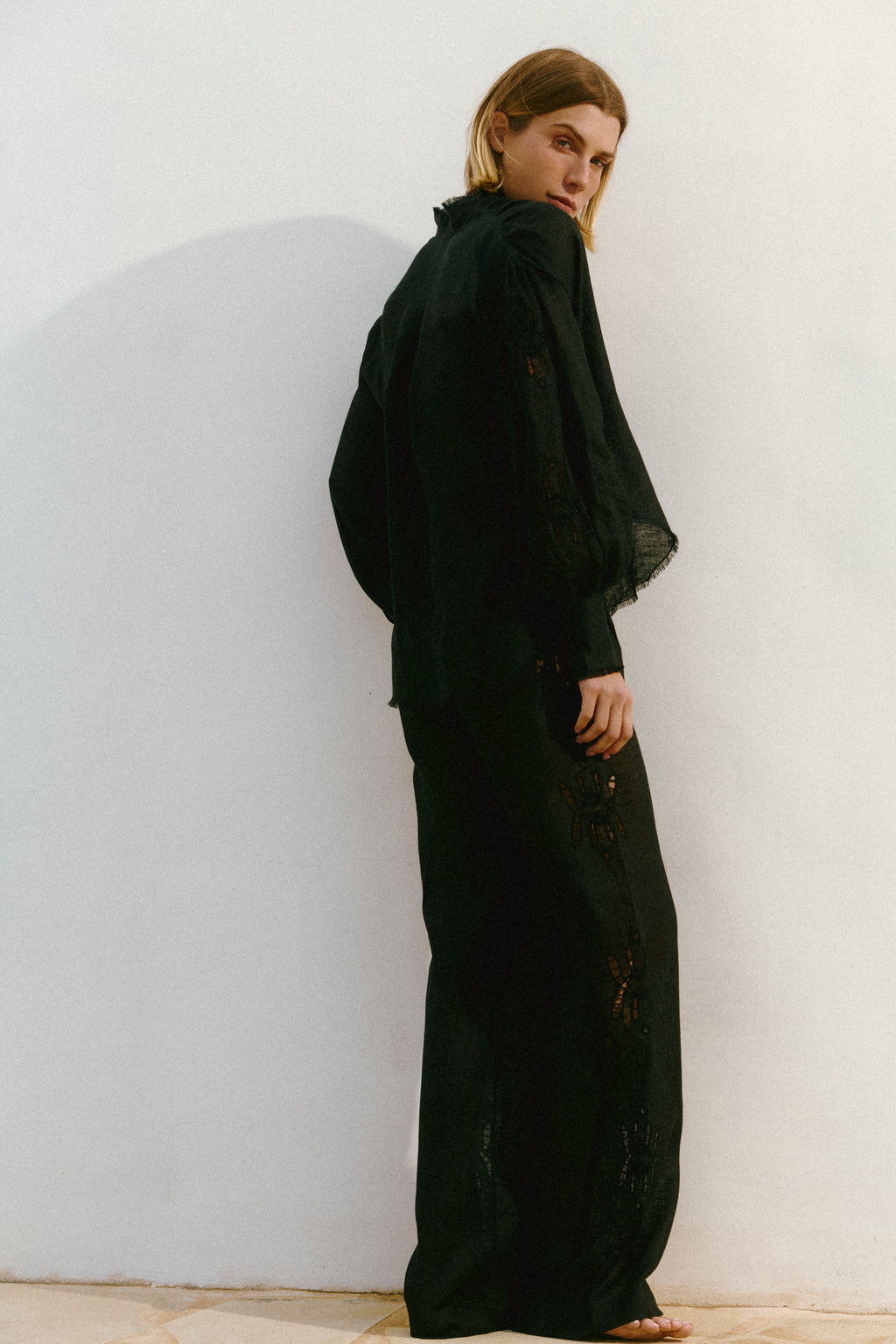 Origins embroidered pants