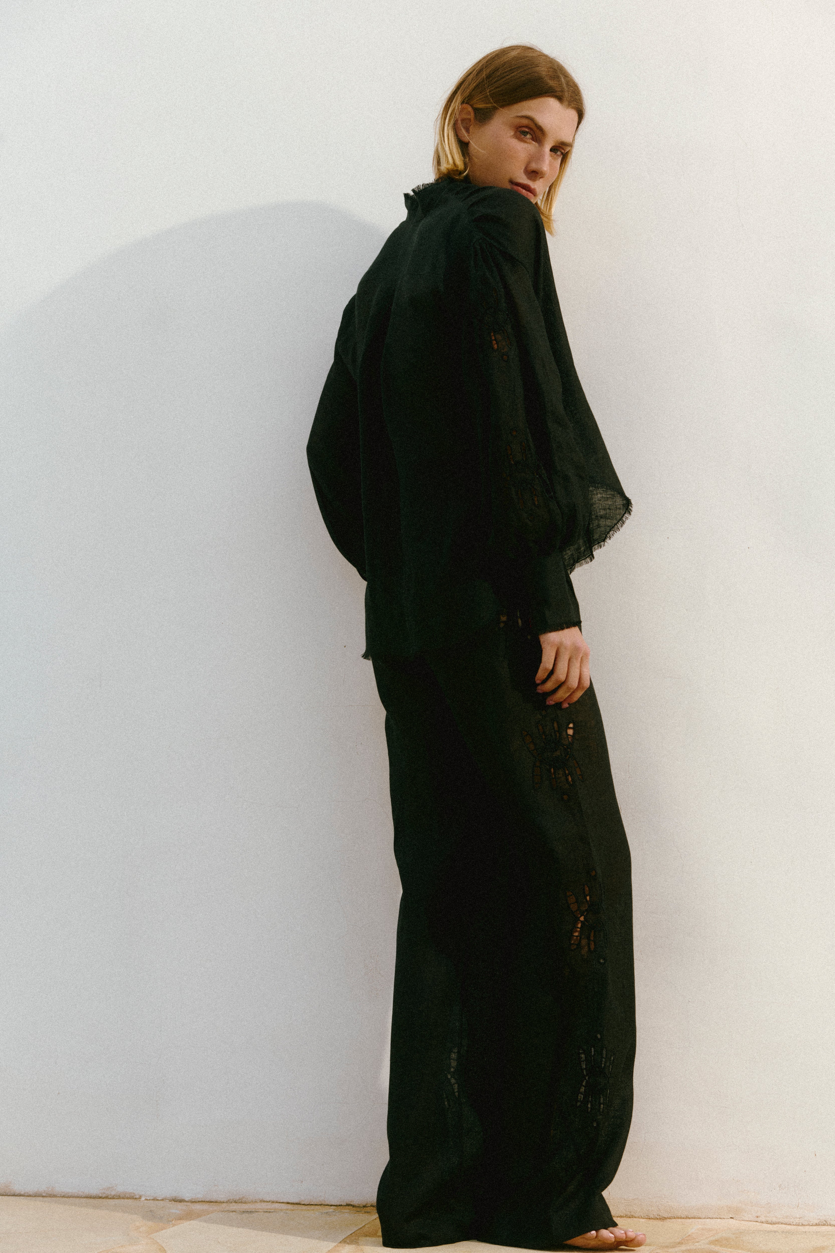 Origins embroidered pants