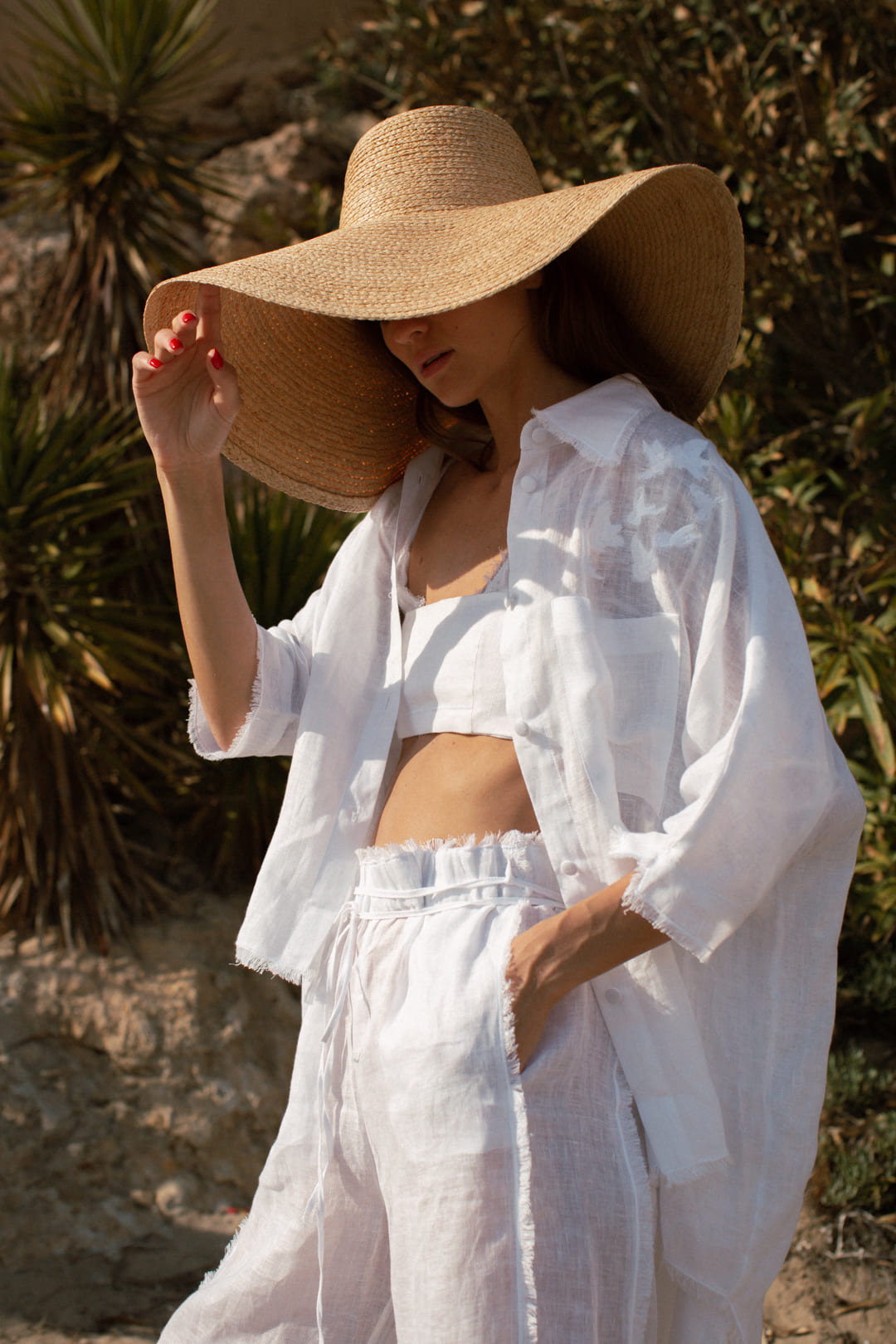 Bird embroidered shirt