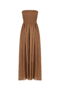 Strapless midi dress