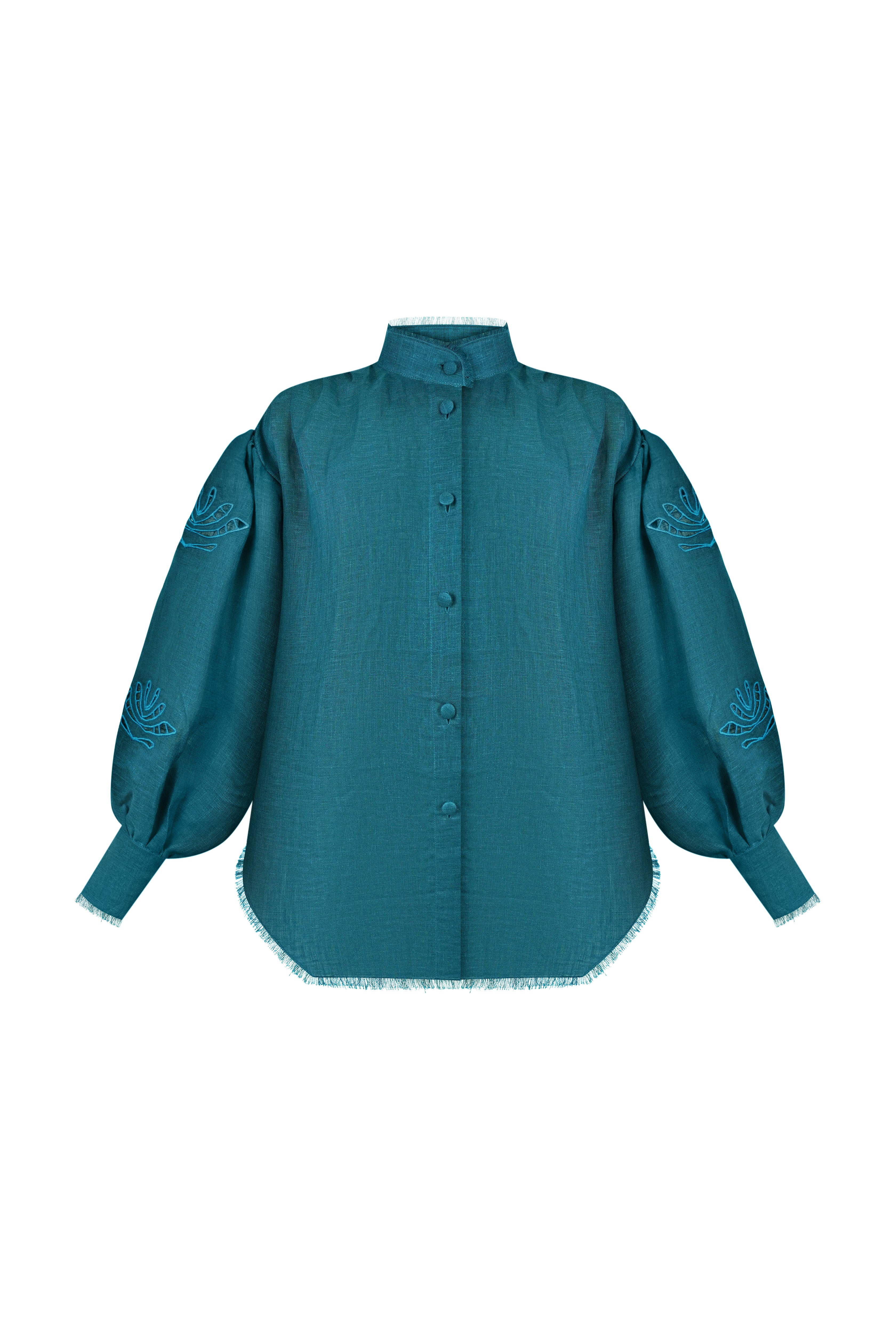 Living embroidered shirt
