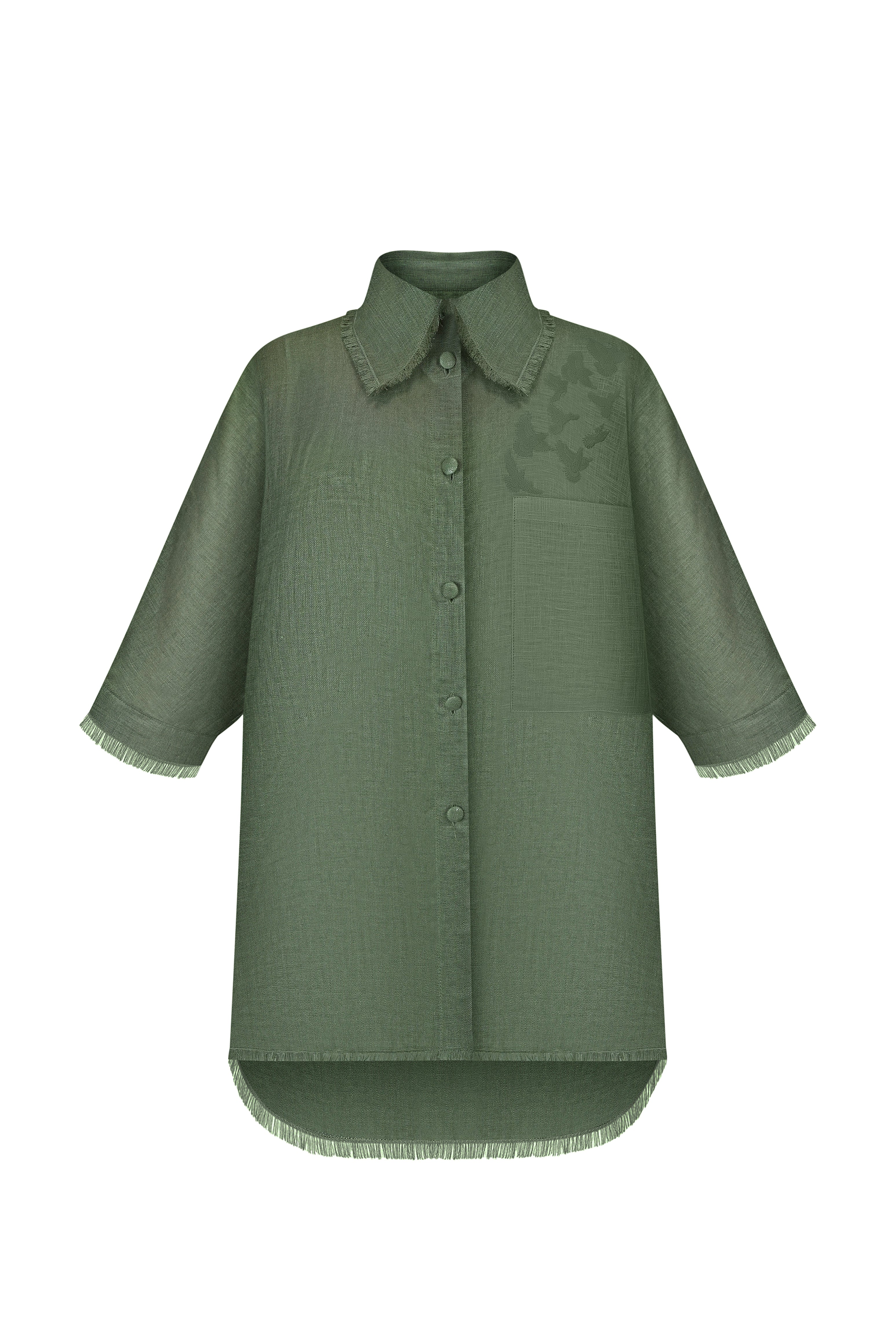 Bird embroidered shirt