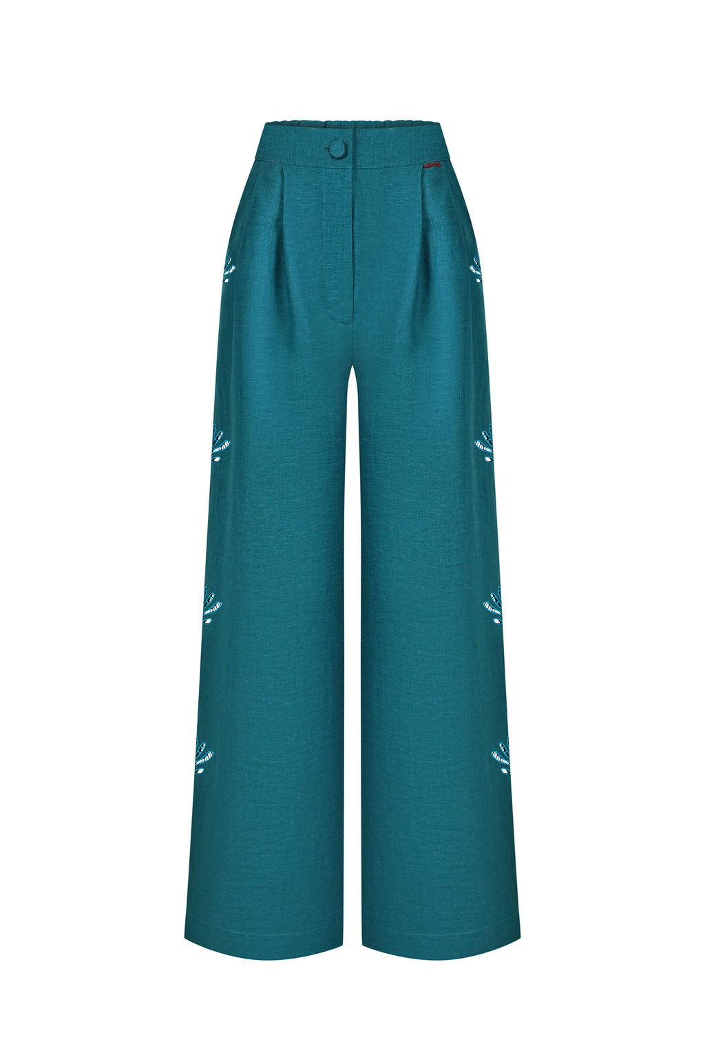 Living  embroidered pants
