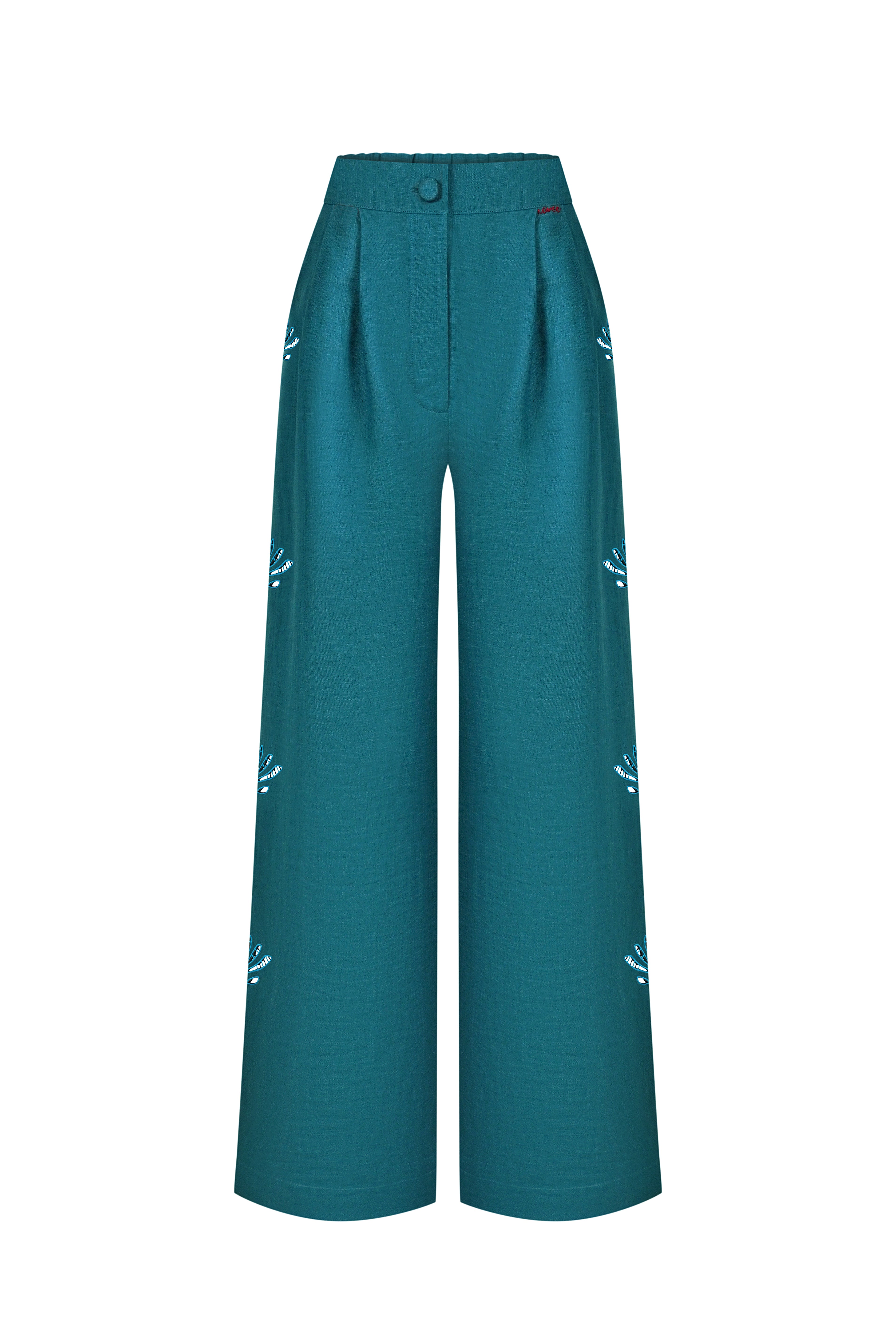 Living  embroidered pants