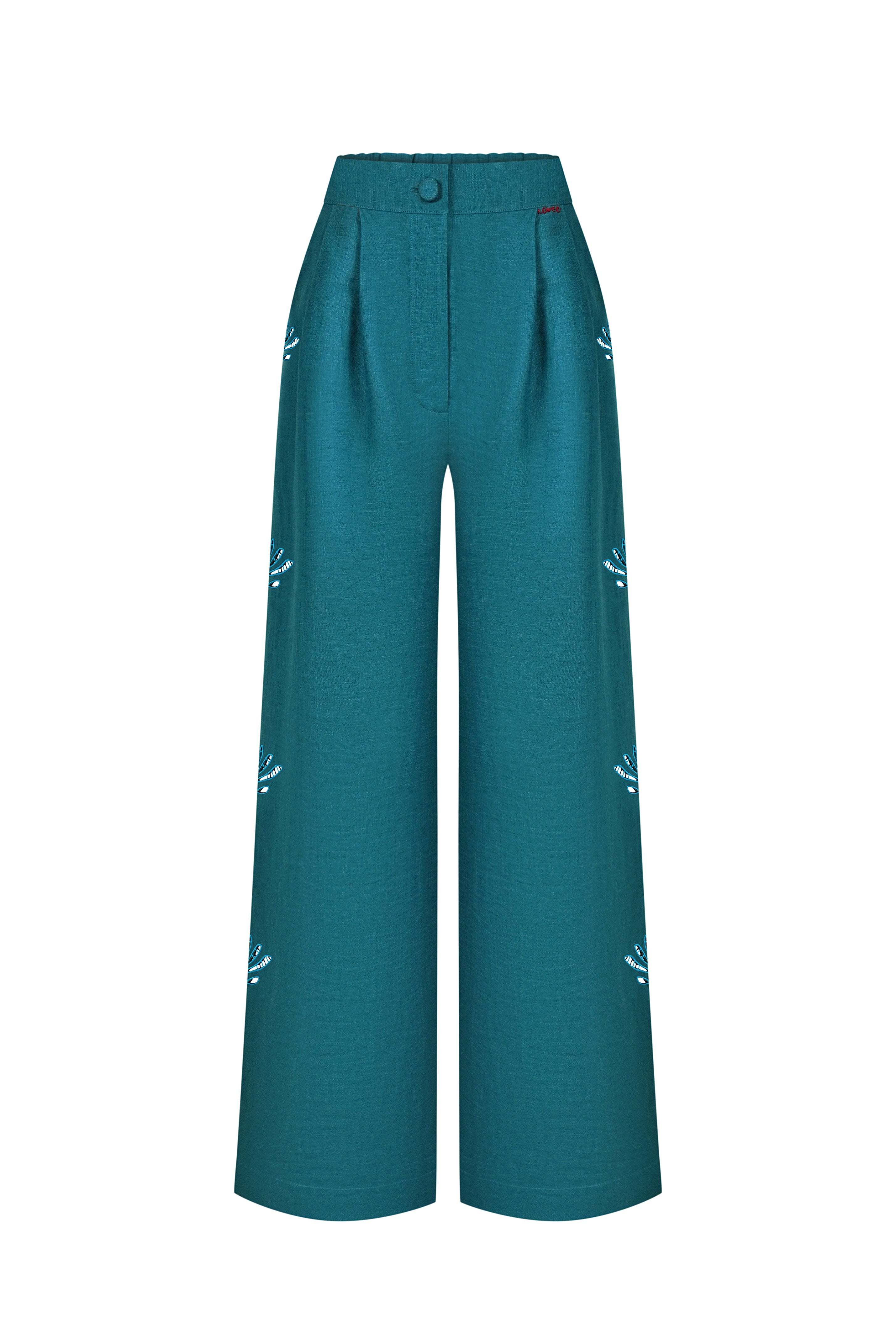 Living embroidered pants