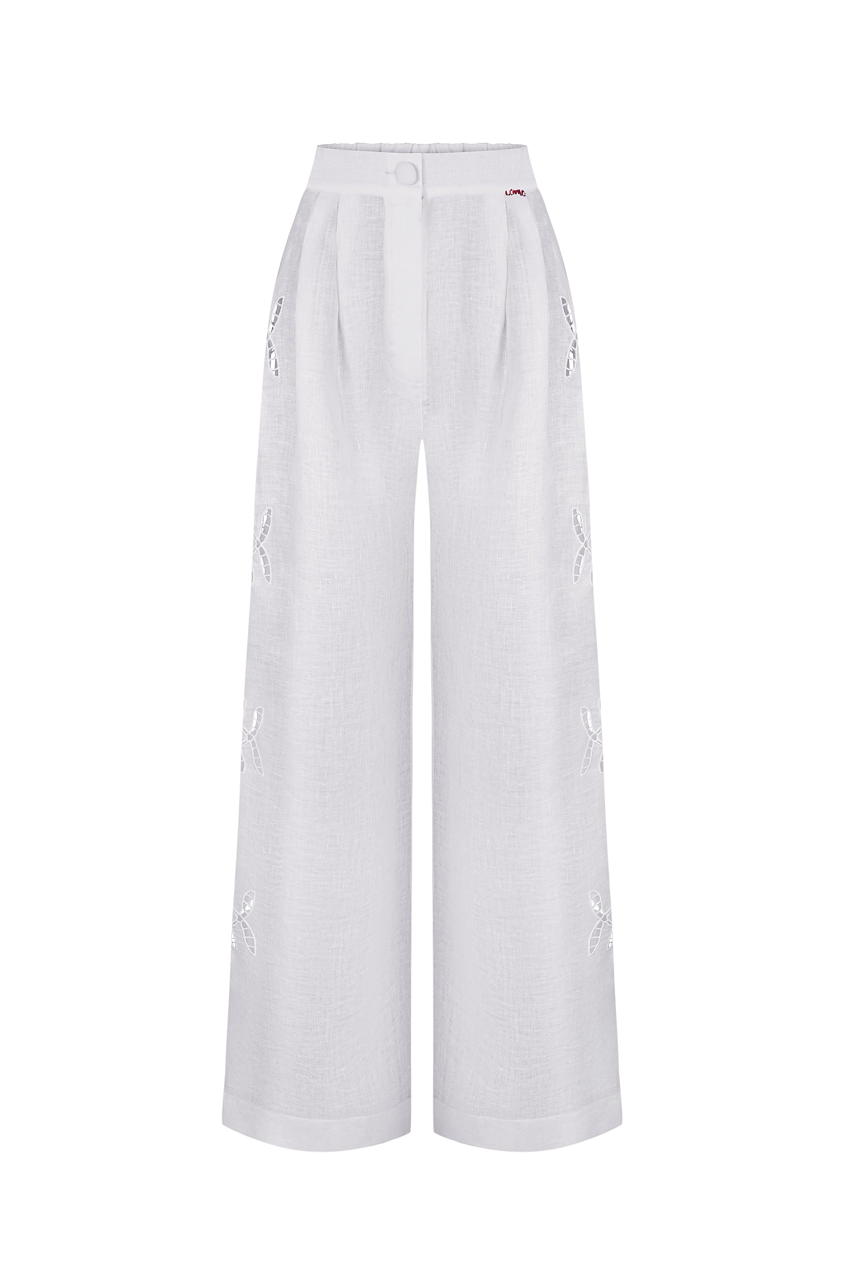 Origins embroidered pants