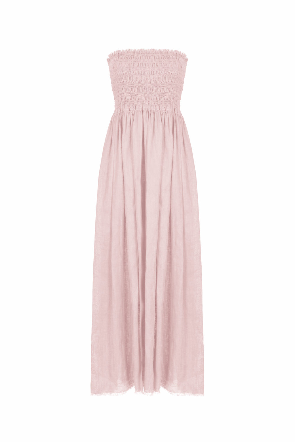 Strapless midi dress