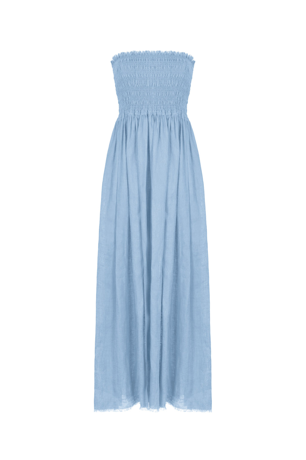 Strapless midi dress