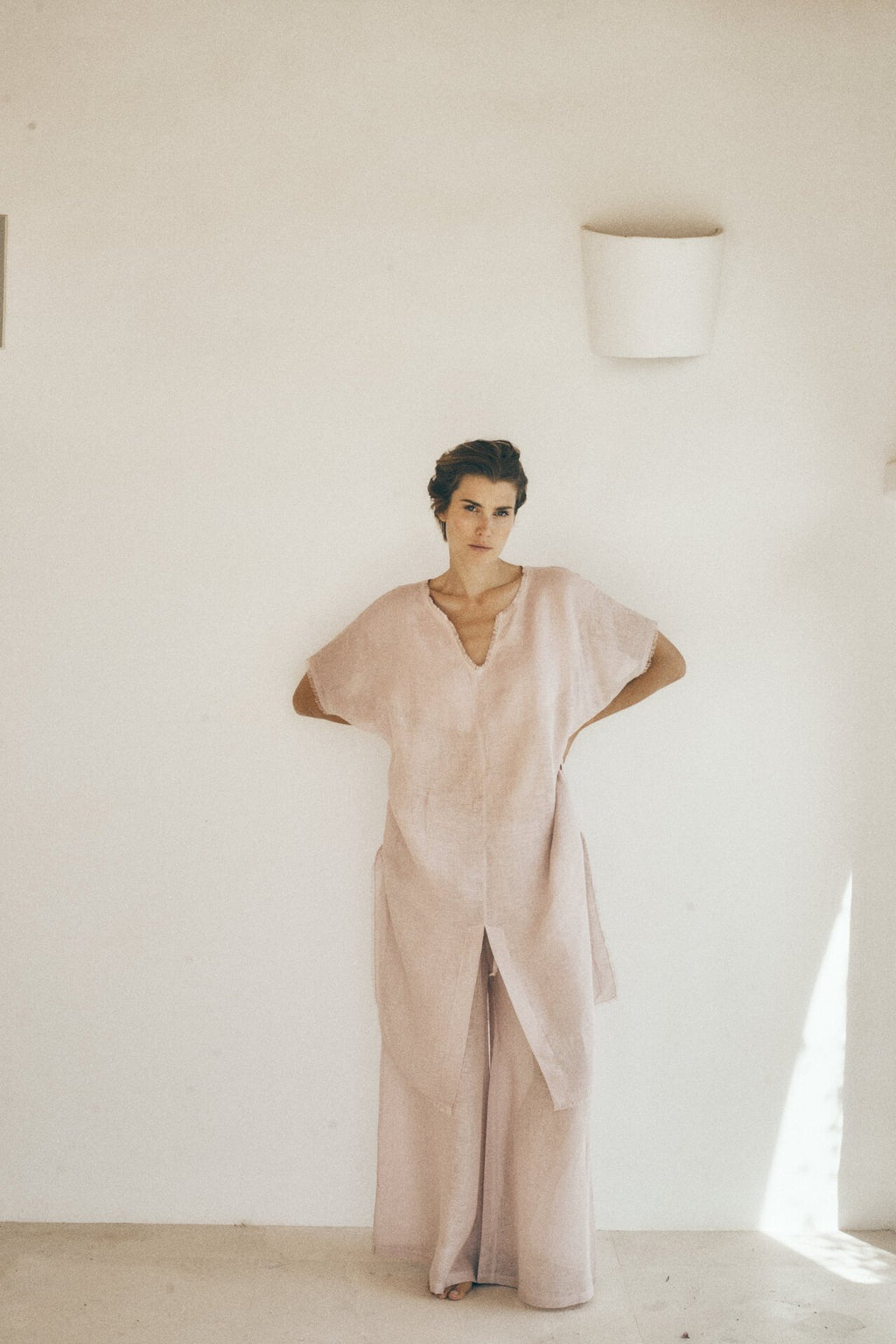 Wide leg trousers