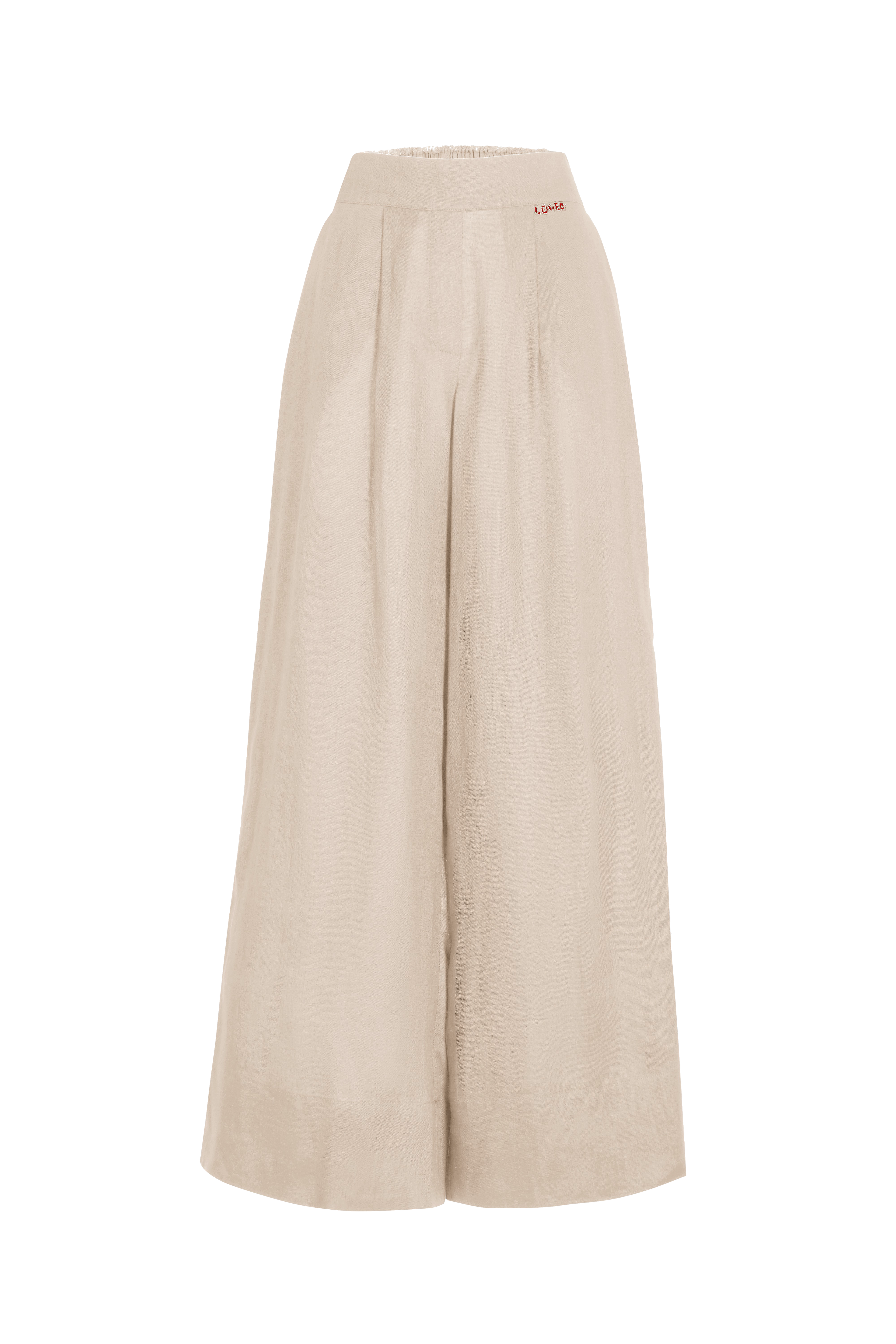 Wide leg trousers