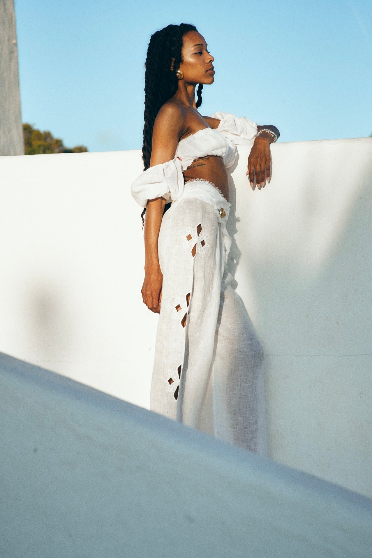 Embroidered pants