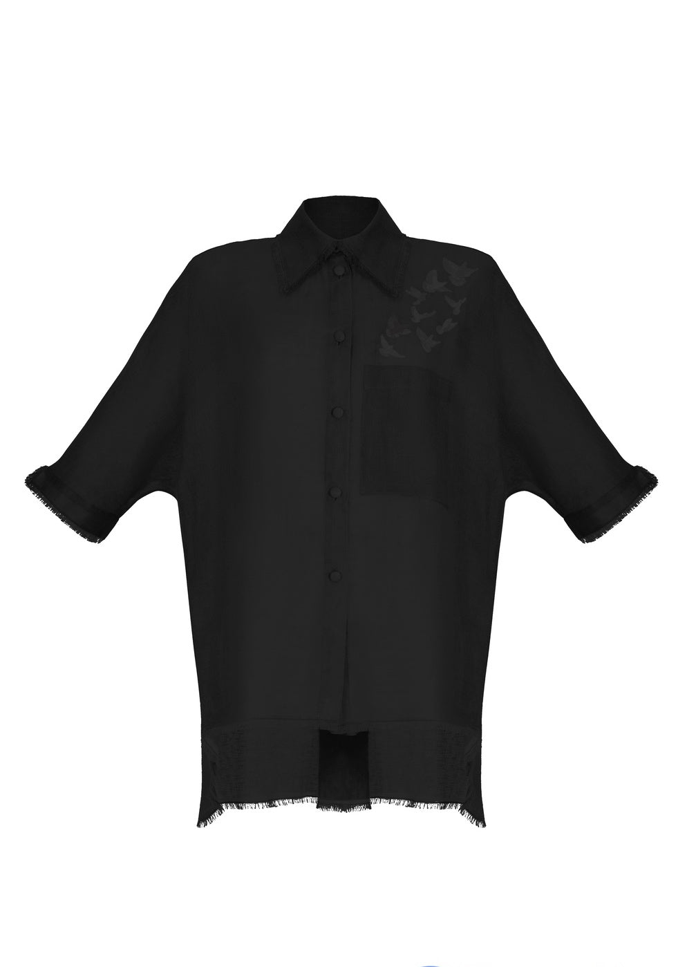 Bird embroidered shirt