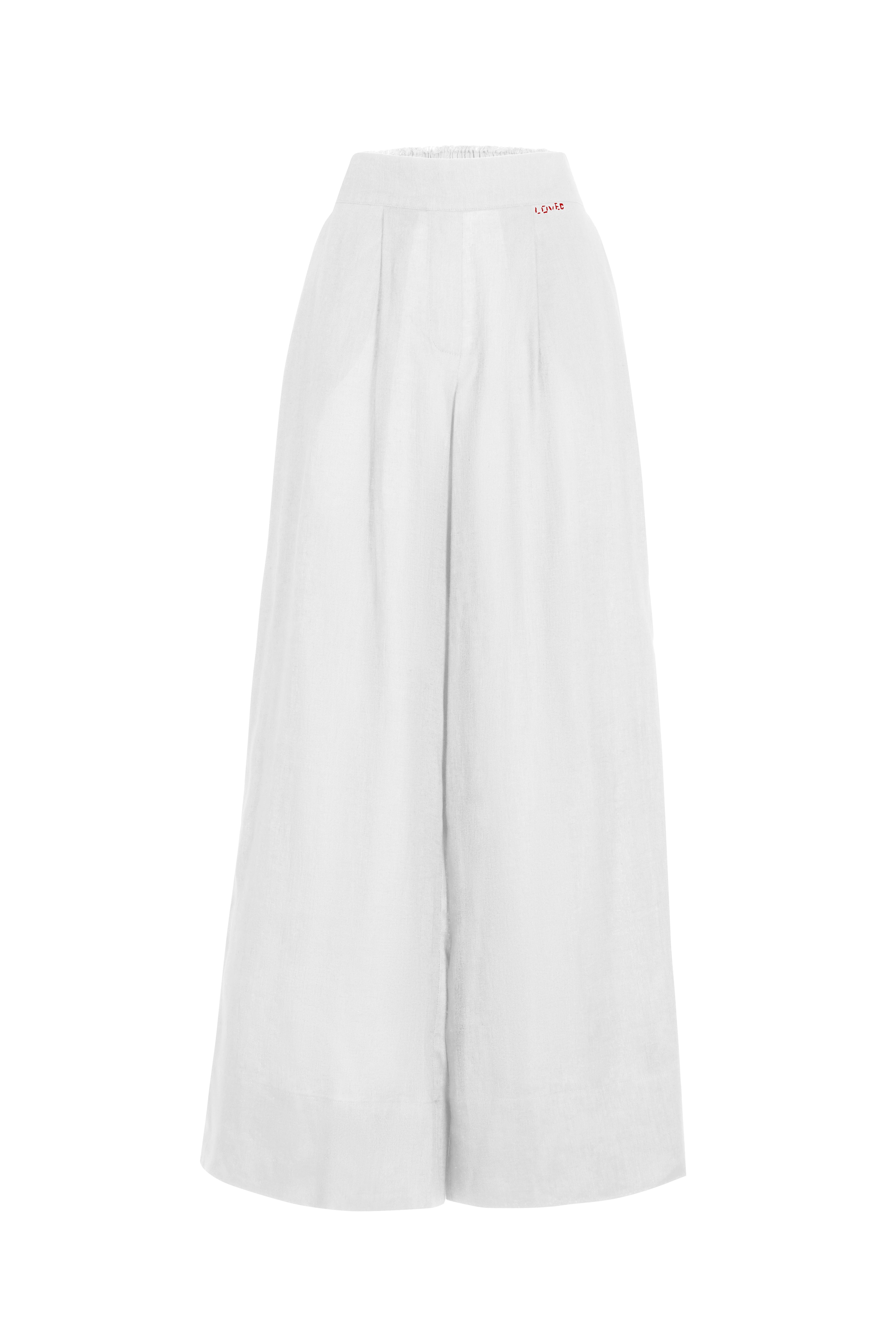 Wide leg trousers