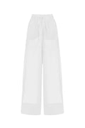 Long tie high-waist trousers