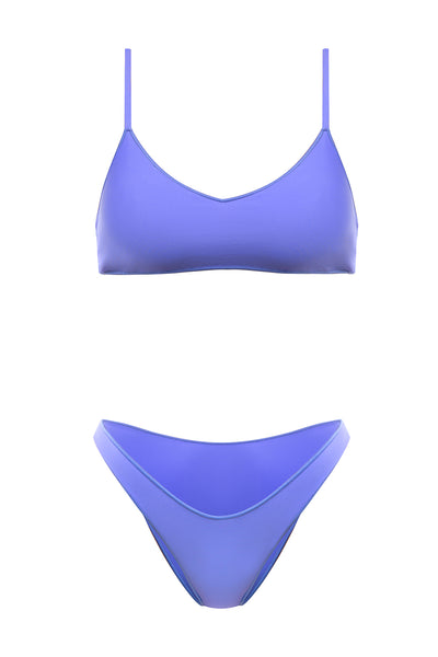 violet bikini swimsuit